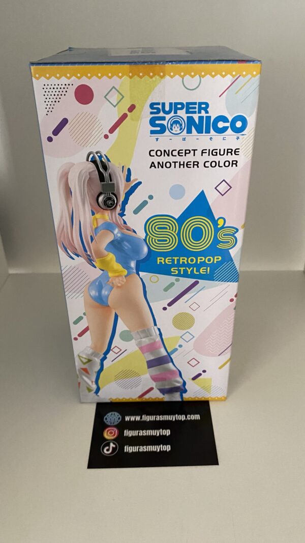 SUPER SONICO 80'S another color blue CONCEPT FIGURE 18 cm - Imagen 3