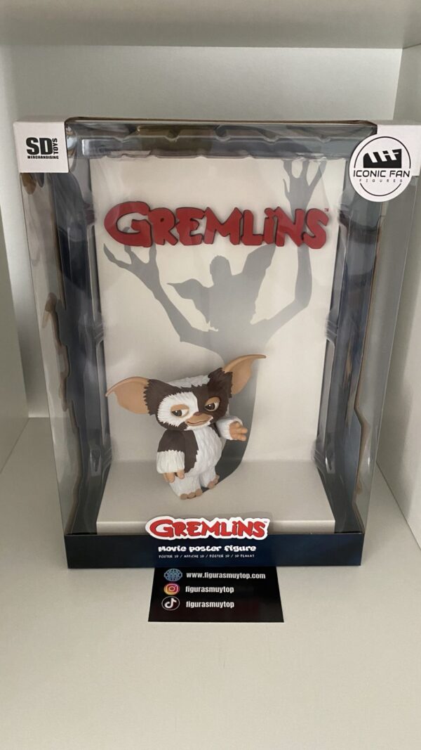 Figura poster 3D gremlins Gizmo 27cm