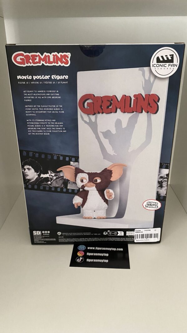 Figura poster 3D gremlins Gizmo 27cm - Imagen 2